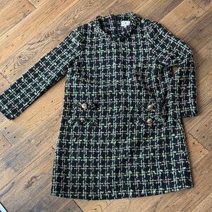 Tuckernuck Holly Tinsel Tweed Long Sleeve Jackie Dress size L